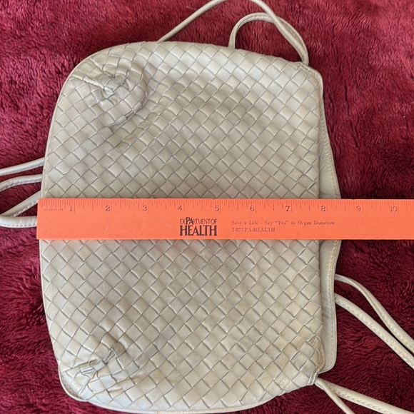 Charles Jourdan light beige woven leather handbag - Picture 12 of 13